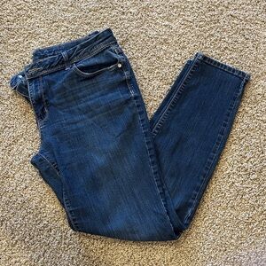 Simply Vera Vera Wang Dark Blue Mid-Rise Skinny Jeans